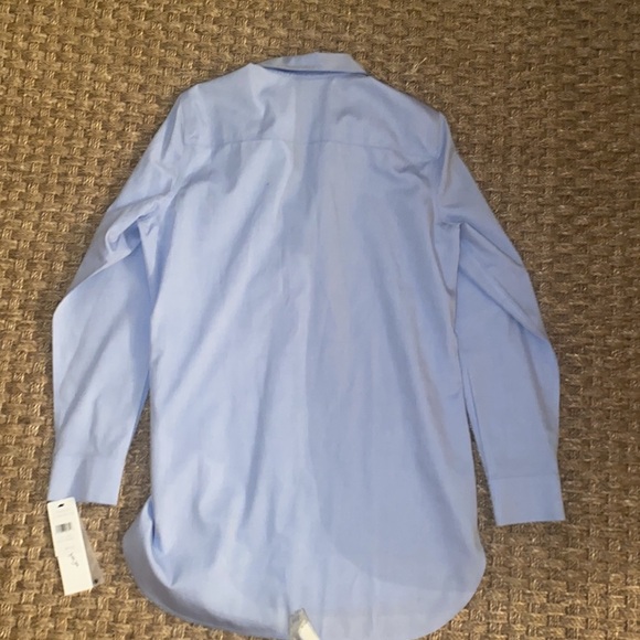 Foxcroft button down blue non iron sz 10 NWT LS - Picture 8 of 8